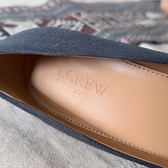 J. CREW FACTORY | Seville Canvas Espadrille Wedge in Dark Navy, Size 8.5 - Picture 8 of 10